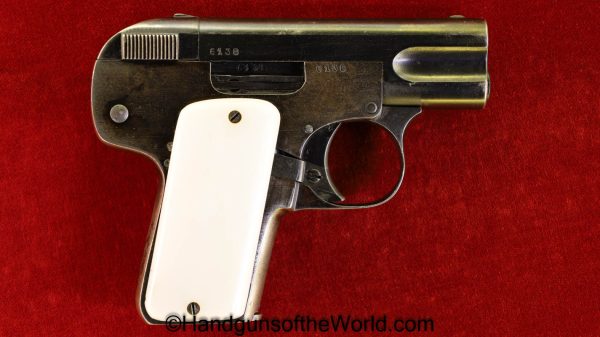 Robar Fils, Jieffeco, 1907, 6.35mm, Personalized, Model, 6.35, 25, .25, acp, auto, Belgian, Belgium, Handgun, Pistol, C&R, Collectible, VP, Vest Pocket