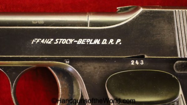 Franz, Stock, Target, Model, .22lr, 7 1/2" Barrel, .22, 22, 22lr, Handgun, Pistol, C&R, Collectible, German, Germany, 7.5, 7 1/2, Barrel, Inch, Hand gun