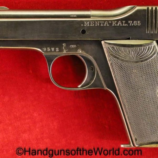 Menz, Menta, 7.65mm, German, WWI, Imperial Proofed, WW1, Germany, Handgun, Pistol, C&R, Collectible, .32, 32, acp, auto, 7.65, Pocket, Hand gun