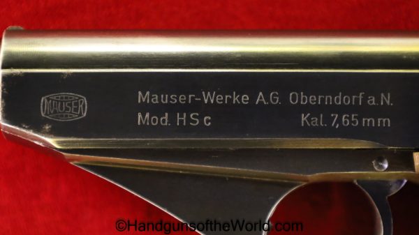 Mauser, HSc, 7.65mm, Nazi, WWII, WW2, German, Germany, Handgun, Pistol, Pocket, C&R, Collectible, Police, Eagle L, Full Rig, 32, .32, acp, auto, 7.65