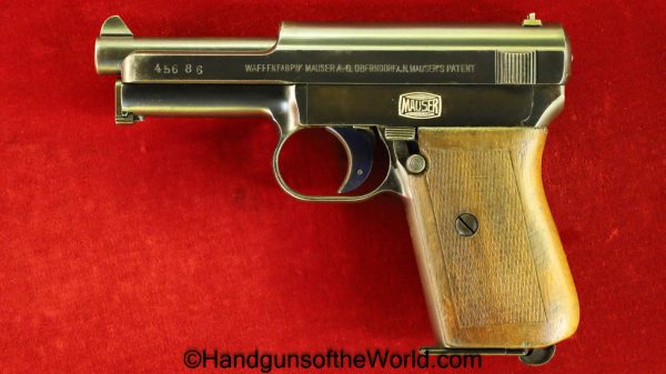 Mauser, 1914, 7.65mm, German, WWI, Imperial Proofed, Full Rig, Germany, WW1, Handgun, Pistol, C&R, Collectible, Pocket, with Holster, 32, .32, acp, auto