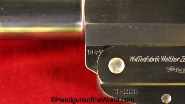 Walther, Herr, Flare Pistol, 26.5mm, All Steel, Police, Sunburst K Proof, German, Germany, Handgun, Pistol, Non-FFL, Non FFL, Collectible, 26.5, Flare