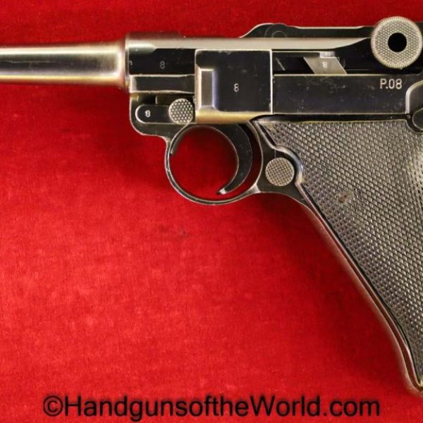 Luger, Mauser, P.08, 42-41, 9mm, Black Widow, Single Digit, P08, P 08, P-08, German, Germany, WWII, WW2, Handgun, Pistol, C&R, Collectible, 1941, 42, 41