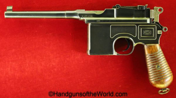 Mauser, 1930, Commercial, C96, 1896, Broomhandle, 7.63mm, Early Model, with Stock, German, Germany, Handgun, Pistol, C&R, Collectible, 7.63, Hand gun