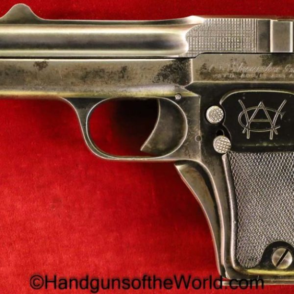 Schwarzlose, Warner Arms Co, 1908, .32, Blow Forward, 32, acp, auto, 7.65, German, Germany, Handgun, Pistol, C&R, Collectible, Hand gun, Pocket, 7.65mm
