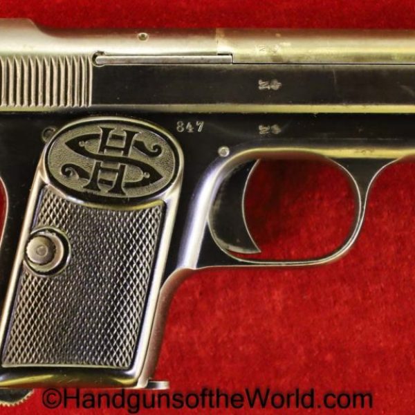Haenel Schmeisser, Model 1, 6.35mm, 3 Digit Serial Number, Low Number, German, Germany, Handgun, Pistol, C&R, Collectible, VP, Vest Pocket, 1, .25, 25, acp