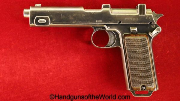 Steyr Hahn, 1911, 9mm, Bavarian Contract, with Holster, Bavaria, Bavarian, German, Germany, Austria, Austrian, WWI, WW1, Handgun, Pistol, C&R, Collectible