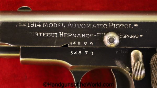 Beistegui Hermanos, Model 1914, 7.65mm, French, Military, Ruby, Pattern, France, WWI, WW1, Spain, Spanish, .32, acp, auto, Handgun, Pistol, C&R, Collectible