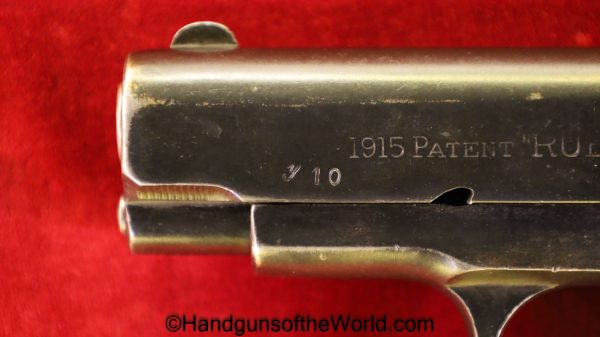 Gabilondo y Urresti, Model, 1915, French, Ruby, 7.65mm, France, WWI, WW1, Military, Spain, Spanish, Handgun, Pistol, C&R, Collectible, 32, .32, acp, auto