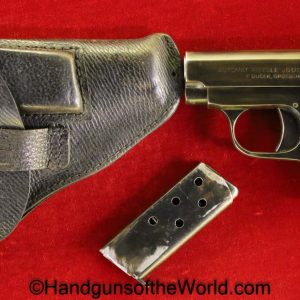 CZ, Duo, 6.35mm, Czech, 1944, Full Rig, Handgun, Pistol, C&R, Collectible, Czechoslovakia, VP, Vest Pocket, German, Germany, .25, 25, acp, auto, with Holster