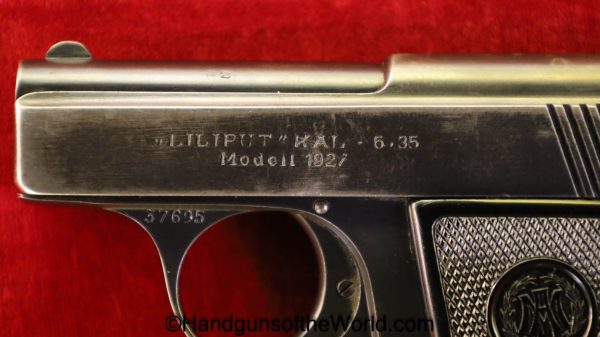 Menz, Liliput, Model, 1927, 6.35mm, with Holster, 6.35, German, Germany, Handgun, Pistol, C&R, Collectible, VP, Vest Pocket, 25, .25, acp, auto, Hand gun