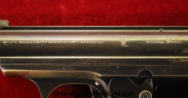 Sauer, Model, 1930, 7.65mm, with Holster, 32, .32, acp, auto, German, Germany, Handgun, Pistol, C&R, Collectible, Pocket, 7.65, Hand gun