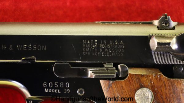 S&W, Model 39, 9mm, Early, No Dash, Model, 39, Handgun, Pistol, C&R, Collectible, Alloy, Frame, USA, American, America, Hand gun, Alloy Frame