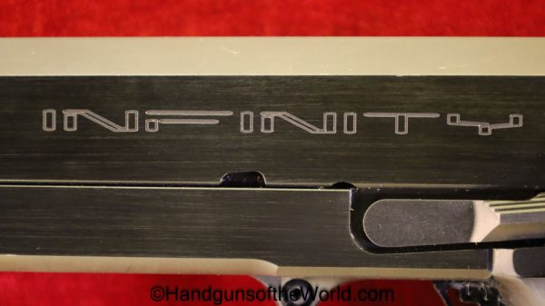 Infinity, SV Ultra Match, 9mm, Custom Built, Custom, 1911, 1911A1, Double Stack, Handgun, Hand gun, Pistol, Collectible, SV, Ultra Match, Match, Target