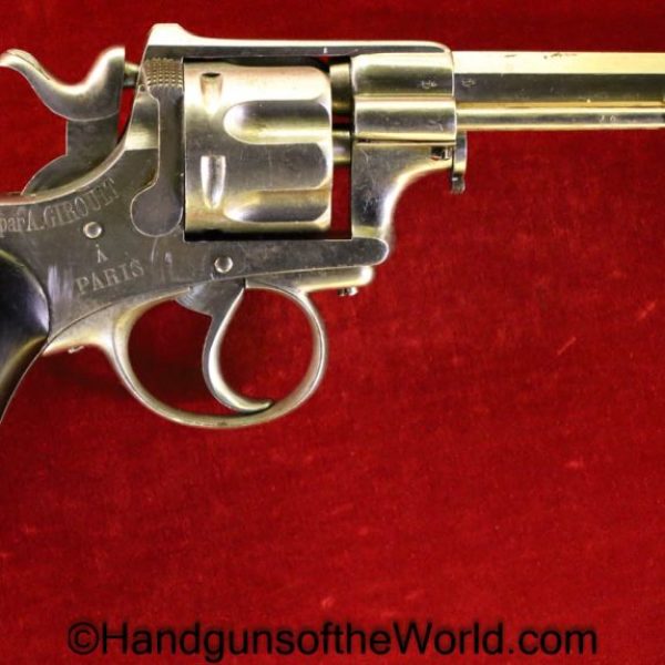 Abadie, Model, 1886, Revolver, 9mm, Fire Fighter, Shooting Prize, French, France, Belgium, Belgian, Handgun, Collectible, Antique, Hand gun, Firefighter