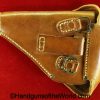 FN, Browning, 1910, Holster, Japanese, Officers, Private Purchase, Pattern, Original, Japan, WWII, WW2, Handgun, Pistol, Collectible, Hand gun, Brown, Leather