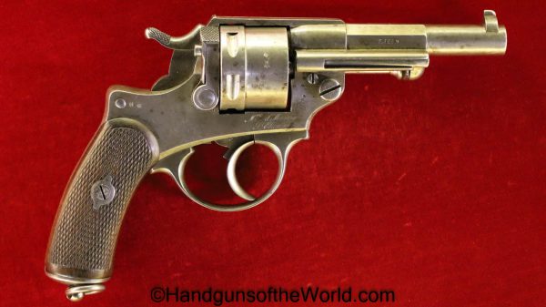 French, 1873, Revolver, 11mm, 1889, Model, France, Handgun, Antique, Collectible, with Holster, WWI, WW1, Hand gun, Firearm, Fire arm