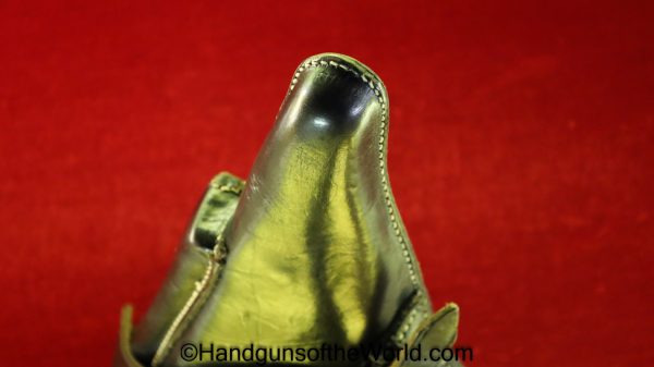 Luger, Holster, Nazi, Black, Leather, hard shell, dla 42, WaA195, Original, Collectible, Handgun, Pistol, P08, P.08, P 08, P-08, Hardshell, dla, 42, 1942