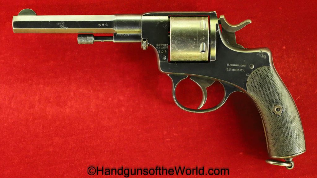 Nagant 1893, 11mm, Brazilian Navy Issue - Handguns of the World