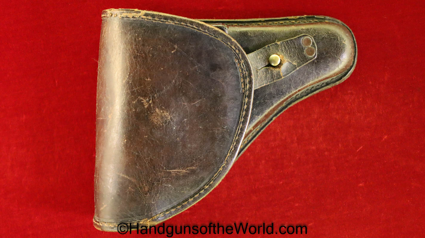 Steyr, 1908/34, Holster, Brown, leather, clamshell, police, pattern, Original, Austria, Austrian, Handgun, Pistol, Hand gun, Collectible, 1908