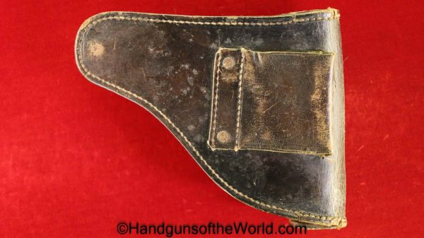 Steyr, 1908/34, Holster, Brown, leather, clamshell, police, pattern, Original, Austria, Austrian, Handgun, Pistol, Hand gun, Collectible, 1908