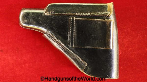 Walther, PP, Holster, SS, Pattern, Black, leather, breakaway, Akah, DRGM, Original, Collectible, Handgun, Pistol, WWII, WW2, Break away, Hand gun, SS Pattern