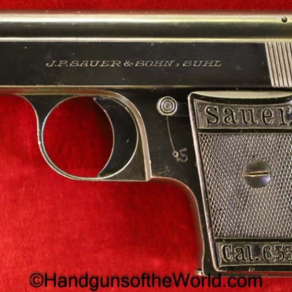 Sauer, WTM, Model, 33, 6.35mm, Vest Pocket, VP, German, Germany, Handgun, Pistol, C&R, Collectible, WTM33, WTM 33, WTM-33, 25, .25, acp, auto, 6.35