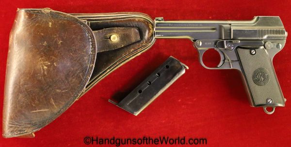 Steyr, 1908/34, 7.65mm, Nazi, Eagle N, Proofed, Full Rig, German, Germany, WWII, WW2, Austrian, Austria, Handgun, Pistol, C&R, Collectible, E/N, Eagle/N