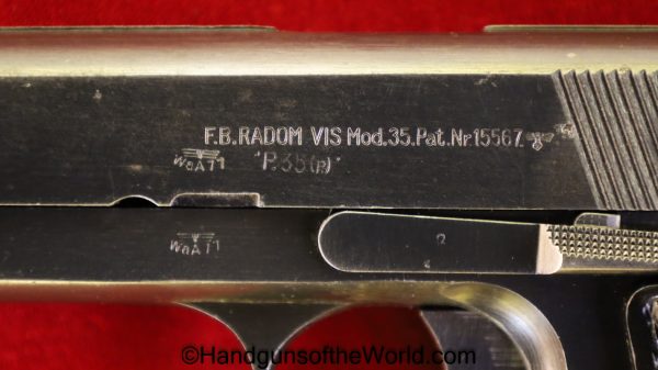 Radom, P-35, Type II, 9mm, German, WWII, WW2, Germany, P35, VIS, P.35, P 35, Handgun, Pistol, C&R, Collectible, Type, II, 2, Type 2, Polish, Poland