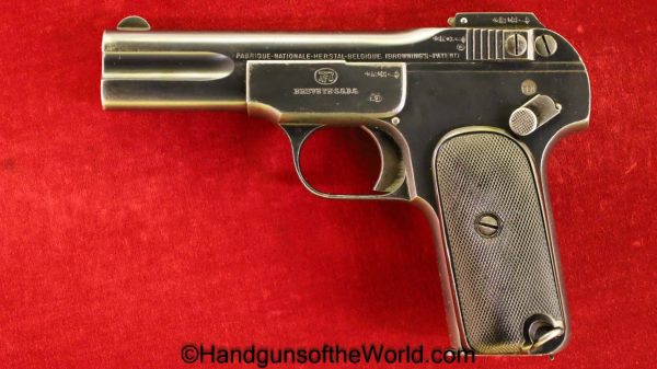 FN, Browning, Model, 1900, 7.65mm, Belgian, Military, Handgun, Pistol, C&R, Collectible, Hand gun, Pocket, WWI, WW1, 32, .32, acp, auto, 7.65, Firearm