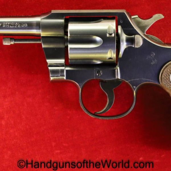 Colt, Official Police, .38, US, Flaming Bomb, Proofed, Military, 38, Handgun, Revolver, C&R, Collectible, 1943, WWII, WW2, Official, Police, America, USA