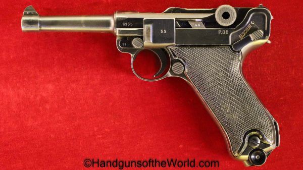 Luger, P08, P-08, P 08, P.08, Mauser, BYF42, 9mm, Black Widow, 1942, 42, byf, German, Germany, WW2, WWII, Handgun, Pistol, C&R, Collectible, byf 42, byf-42