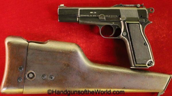 Inglis, MKI*, High Power, 9mm, with Original Stock, Outstanding, with Stock, Stocked, Handgun, Pistol, C&R, Collectible, Canada, Canadian, BHP, Hi Power