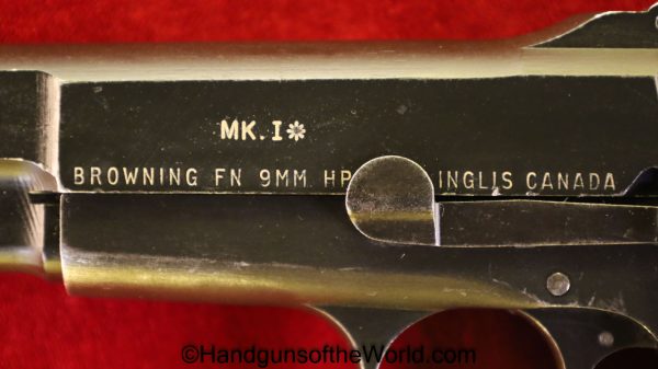 Inglis, MKI*, High Power, 9mm, with Original Stock, Outstanding, with Stock, Stocked, Handgun, Pistol, C&R, Collectible, Canada, Canadian, BHP, Hi Power