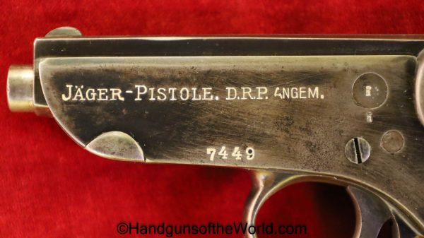 Jager, Pocket, 7.65mm, German, WWI, Matching Magazine, WW1, Matching Mag, Matching Clip, 7.65, 32, .32, acp, auto, Handgun, Pistol, C&R, Collectible, Germany