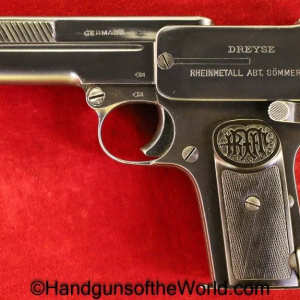 Dreyse, Model, 1907, 7.65mm, Germany, German, Handgun, Pistol, C&R, Collectible, Pocket, Hand gun, 32, .32, acp, auto, 7.65, Weimar, Era, Interwar, Inter War