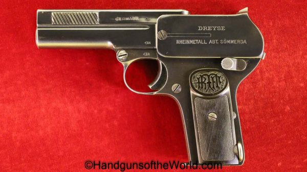 Dreyse, Model, 1907, 7.65mm, Germany, German, Handgun, Pistol, C&R, Collectible, Pocket, Hand gun, 32, .32, acp, auto, 7.65, Weimar, Era, Interwar, Inter War