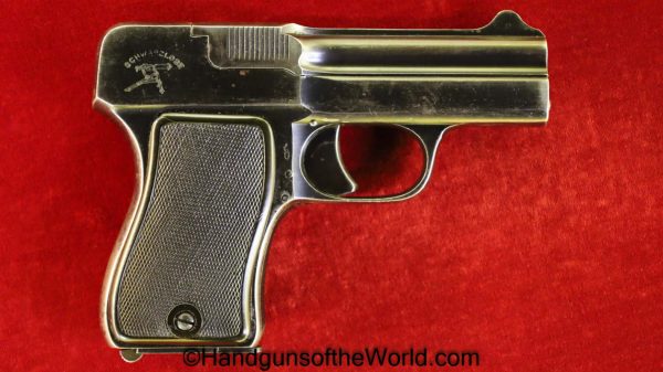 Schwarzlose, Model, 1908, 7.65mm, Blow-Forward, Germany, German, Handgun, Pistol, C&R, Collectible, Pocket, Blow Forward, 7.65, 32, .32, acp, auto