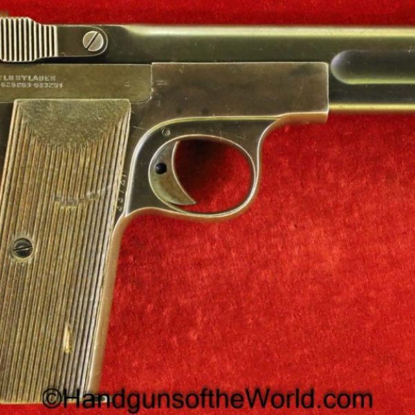 Langenhan, Army, Model, 7.65mm, 2nd, Variation, German, WWI, WW1, Germany, Handgun, Pistol, C&R, Collectible, Second, Variant, 32, .32, acp, auto, Pocket