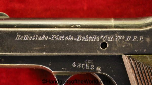 Becker & Hollander, Beholla, 7.65mm, 7.65, 32, .32, acp, auto, German, Germany, Handgun, Pistol, C&R, Collectible, Pocket, Hand gun, Vintage, 1920s