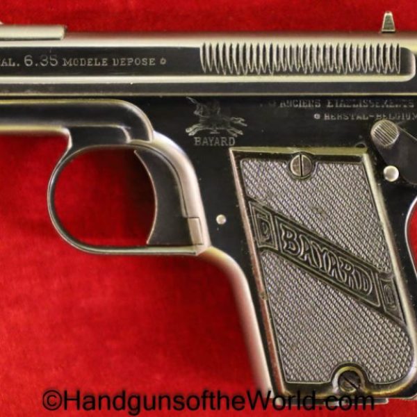Bayard, Model, 1908, 6.35mm, Excellent, 6.35, 25, .25, acp, auto, Belgian, Belgium, VP, Vest Pocket, Handgun, Hand gun, Pistol, Collectible