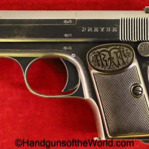 Dreyse, 1908, 6.35mm, 6.35, 25, .25, acp, auto, German, Germany, Handgun, Pistol, C&R, Collectible, VP, Vest Pocket, Model, Hand gun, Firearm, Fire arm