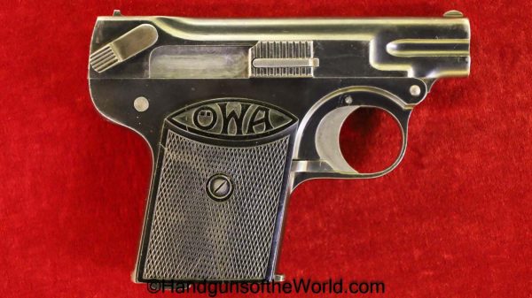 OWA, Model, 1922, 6.35mm, Late Type, Late, 6.35, 25, .25, acp, auto, Austrian, Austria, 1924, VP, Vest Pocket, Handgun, Pistol, C&R, Collectible, Hand gun