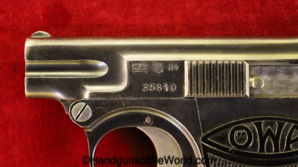 OWA, Model, 1922, 6.35mm, Late Type, Late, 6.35, 25, .25, acp, auto, Austrian, Austria, 1924, VP, Vest Pocket, Handgun, Pistol, C&R, Collectible, Hand gun