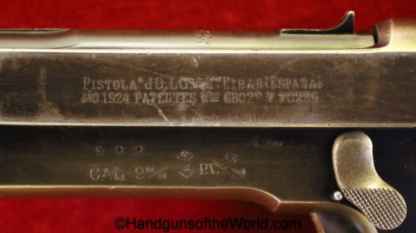 Hijos de Calixto Arrizabalaga, JoLoAr, 9mm Largo, 9mm, Largo, 9, Jo Lo Ar, Jo-Lo-Ar, 1925, Spain, Spanish, Handgun, Pistol, C&R, Collectible, Hand gun