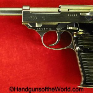 Walther, P-38, Mauser, BYF44, 9mm, German, WWII, WW2, Germany, Handgun, Pistol, C&R, Collectible, P38, P.38, P 38, 1944, 44, byf, byf 44, byf-44, Hand gun