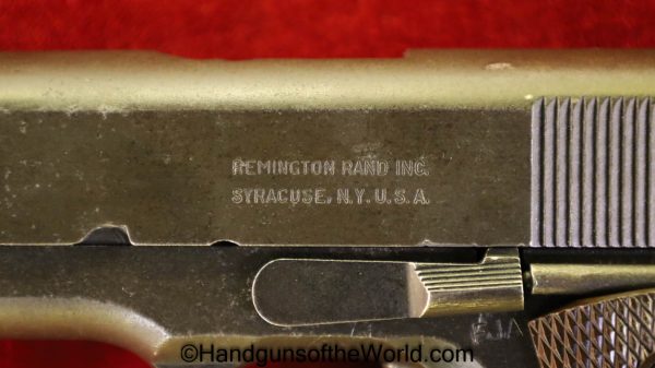 Colt, 1911A1, Remington Rand , .45acp, US, Army, 1944, 1911, 45, .45, acp, auto, WWII, WW2, Handgun, Pistol, C&R, Collectible, USA, American, America