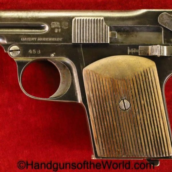 OWA, VP, 6.35mm, Early Type, Dated, 1921, Early, 6.35, 25, .25, acp, auto, Vest Pocket, Handgun, Pistol, C&R, Collectible, Austria, Austrian, Model