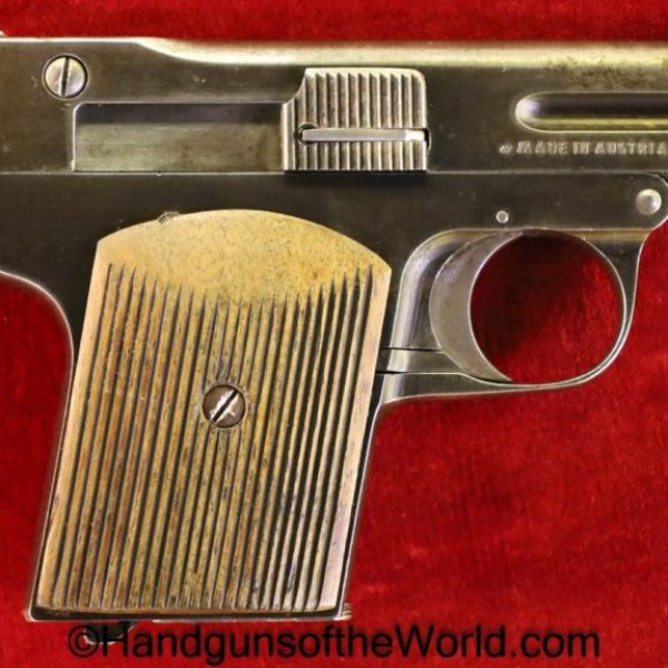 OWA, VP, 6.35mm, Early Type, Dated, 1921, Early, 6.35, 25, .25, acp, auto, Vest Pocket, Handgun, Pistol, C&R, Collectible, Austria, Austrian, Model