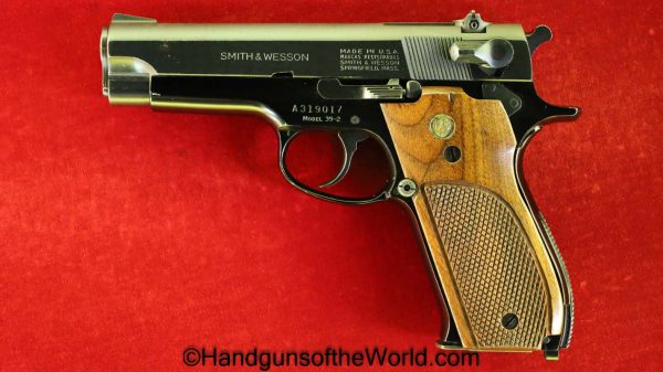 S&W, Model, 39-2, 9mm, Alloy Frame, Alloy, Frame, 39, Handgun, Pistol, Collectible, USA, America, American, Smith and Wesson, Smith & Wesson, Hand gun